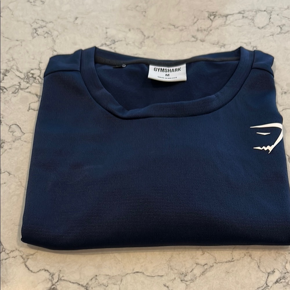 Gymshark Blue Crewneck Sweater with Minimalist Logo
